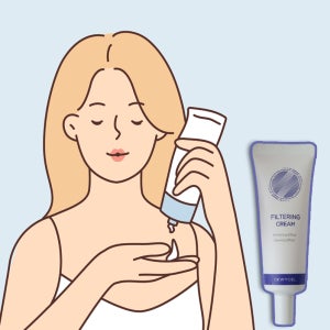 듀이셀 필터링 톤업 크림 자외선 차단제 선크림 썬크림