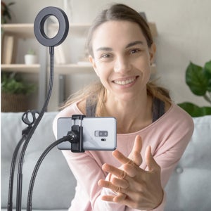 지군 방송용조명 방송 촬영용 유튜브 LED 지속광 스탠드 개인 유튜버 GLS-3100