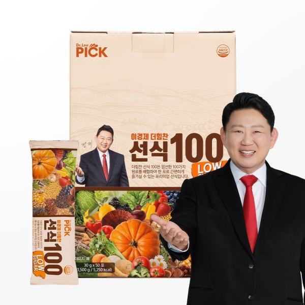 래오이경제 더힘찬 선식 100 로우슈거 저당 아침 식사대용 곡물 분말