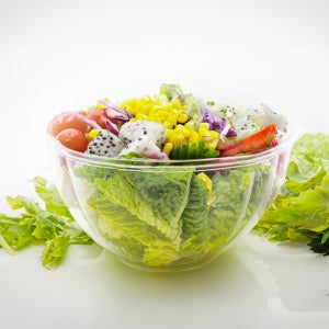 48온스 호박꽃 포장용기 세트 1박스 150개 / 빙수 / 샐러드 / 뚜껑포함