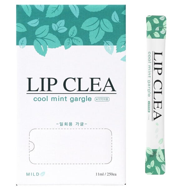 LIP CLEA 립클레아 일회용 가글 250개입 쿨민트 휴대용 가글