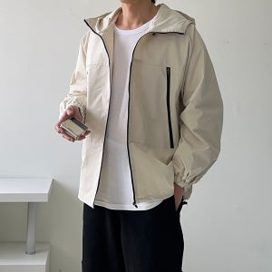 남자바람막이 워터프루프 방수 후드 바람막이 남자 자켓