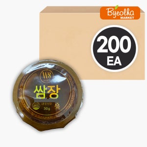 일회용 쌈장 30g (200개) 대용량 업소용 식당용 배달용 포장용 양념 고기집 분식집