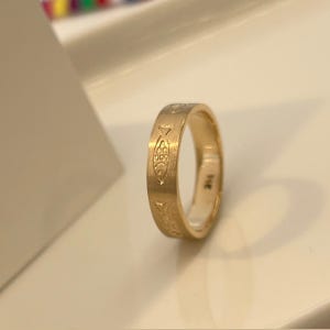 14K 물고기 반지 우정 재물 수호 애끼 반지