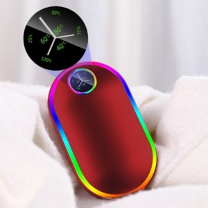 레인보우 LED 손난로 보조배터리 C-310 휴대용 전기핫팩 충전식 손난로
