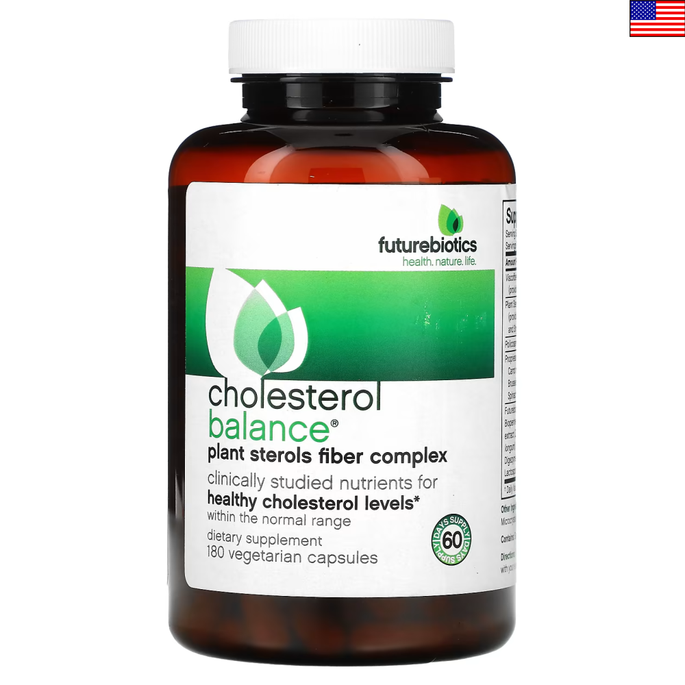 퓨처바이오틱스 <b>콜레스테롤 밸런스</b> 180 베지캡슐 베타글루칸 폴리코사놀 식물성 스테롤 1병