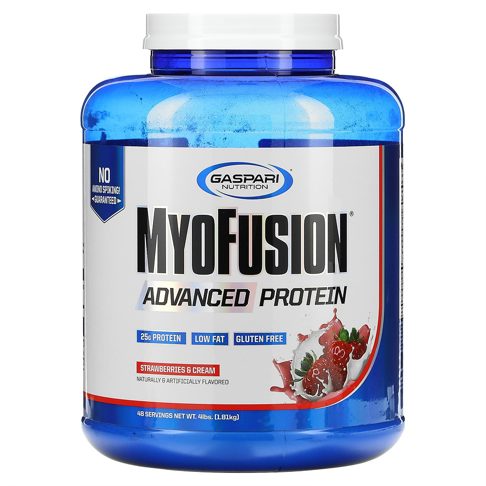 <b>가스</b>퍼리<b>뉴트리션</b> MyoFusion 어드벤스드 프로틴 스트로베리 크림 1.81g(4lb)