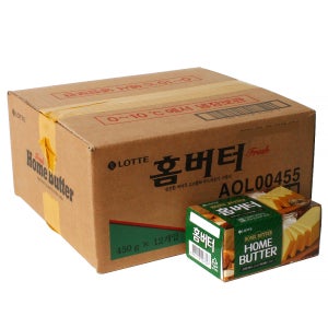 대포장 롯데 홈버터 1박스 (450g x 12개입 무염버터)