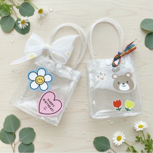 PVC쇼핑백 답례품 비닐 가방 구디백 포장 미니 투명 쇼핑백