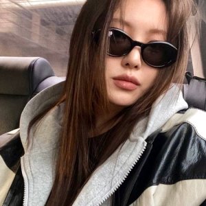 [백화점 상품권 증정] 마르카토 선글라스 헤일리 블랙 mahrcato hailey C001 오벌형 레트로 선글라스