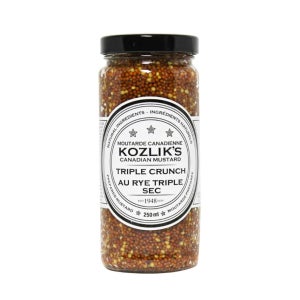 KOZLIKS 코즐릭스 머스타드 트리플 크런치 250ml 홀그레인 톡톡 씹히는 씨겨자