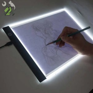 LED 드로잉보드 패드, 얇고 가벼운 간편 라이트박스 a4사이즈