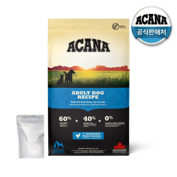 아카나 독 강아지사료 어덜트 성견 11.4kg + 소분봉투