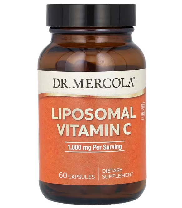 캡슐60정 닥터메르콜라 <b>리포소말 비타민C</b> 500mg 리포좀