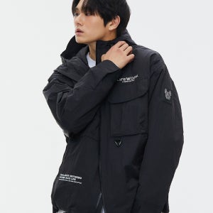 메쉬 투포켓 후드 자켓