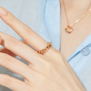 가네시 18K 반지 리코리스 로즈골드 아내 와이프선물 금반지