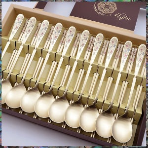 아트보석 티타늄수저 10벌세트 / 집들이선물 숟가락젓가락 거래처선물 동창회선물 신혼부부