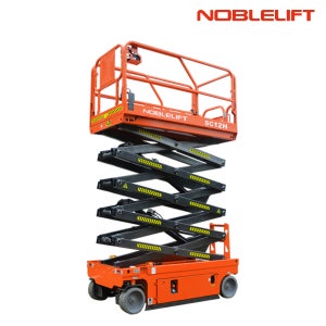 노블리프트 고소작업대 SC-12H 전동 주행 상승 플랫폼 유압 시저 KCS 320kg