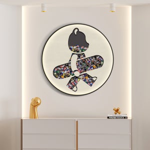 베어브릭 카우스 피규어 고급가죽 레고액자 현관입구 거실 인테리어 벽걸이 대형팝아트