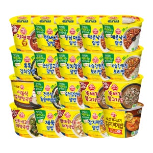 오뚜기 컵밥 진짬뽕밥 햄버그 불닭마요 외 14종 총 20개 1세트