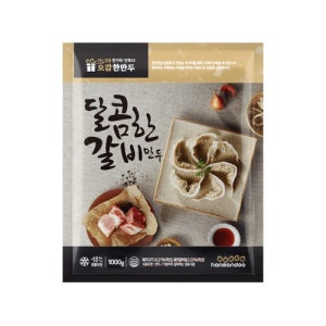 한만두 달콤한 갈비만두 1kg x 10개 1박스 업소용
