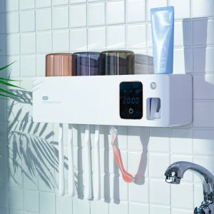 닥터하르 무선 휴대용 칫솔살균기 UV히팅 건조기 면도기 소독살균기 6구