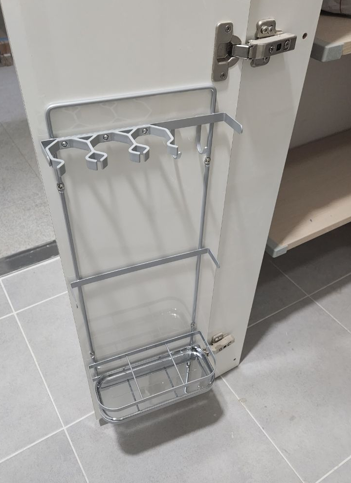 고정식 현관신발장 우산꽂이 우산거치대 크롬 빗물받이