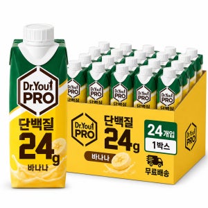 당일발송 오리온 닥터유프로 단백질드링크 바나나 250ml X 24ea