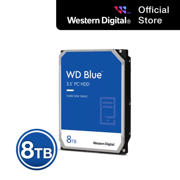 [CMR방식] WD BLUE 8TB HDD WD80EAAZ 하드디스크 [우체국택배]