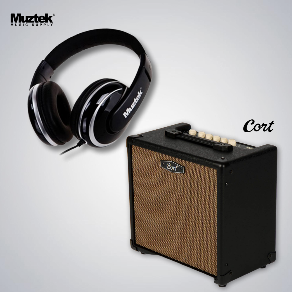 Cort 콜트 일렉기타 앰프 CM15G 헤드폰 패키지 / 입문용 연습용 초보자 세트