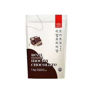 까로망 리얼 프리미엄 모카초코 초콜릿 초콜렛 라떼 파우더 모카초콜릿, 1kg, 1개
