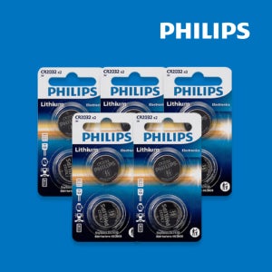 필립스 코인 리튬 이온 건전지 CR2032 2개입 5개