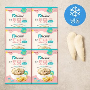 듀먼 강아지 전연령 토핑 국산 닭안심 통살구이 사료 6팩 (냉동), 닭, 100g, 6개