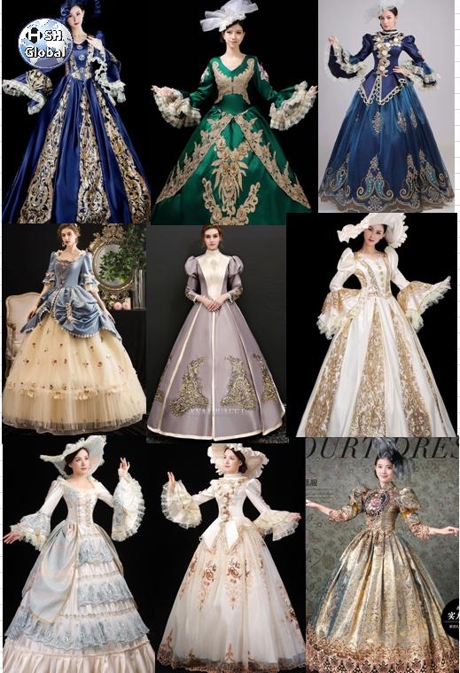 원피스 드레스 연극 코르셋 개화기의상 유럽 중세시대