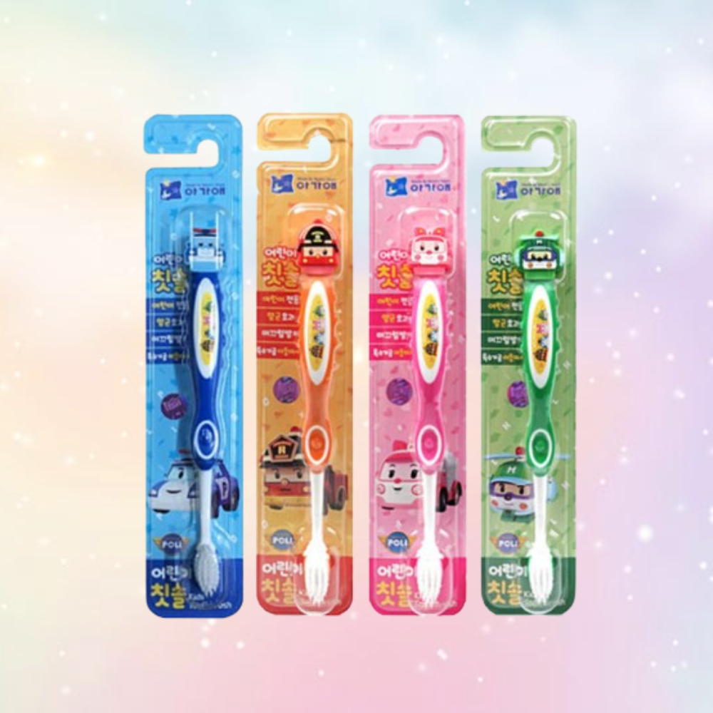 폴리칫솔 칫솔 4종 피규어칫솔 3살 양치 어린이 4개세트