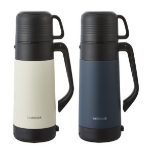 락앤락 스텐 이지컵 대용량 보온병 1.8L 아이보리/네이비 원터치 보온/보넹 텀블러