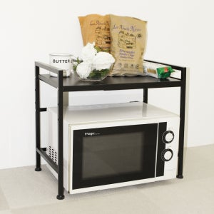 공감스토어 전자레인지 수납장 너비&높이 3단 조절 전자렌지 선반 부엌수납장