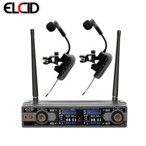 ELCID HS-EM77 SS 무선 색소폰 핀 마이크 노래교실 공연