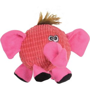 SmartPetLove 스마트 펫 러브 스너글 퍼피 텐더 터프스 볼 둥근 핑크 코끼리 플러시 도그 장난감 귀엽고 재미있는 with 스퀴커 315805 Pink Elephant