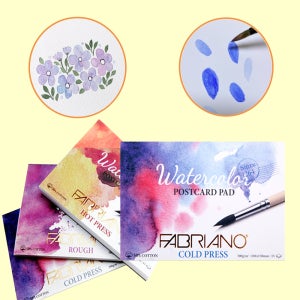 파브리아노 중성 수채화지 워터칼라 포스트카드 수채화 템페라 일러스트 A6 300g 15매