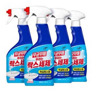 피죤 무균무때 뿌리는 락스세제 750ml X 4개