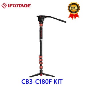 아이풋티지 모노포드 키트 CB3-C180F KIT 코브라3 카본 플립락