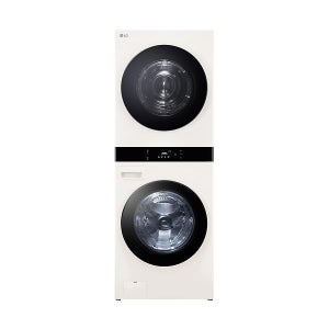 LG전자 세탁건조기 25kg+22kg 베이지 트롬 오브제컬렉션 워시타워 WL22EEHU 전국/폐가전수거