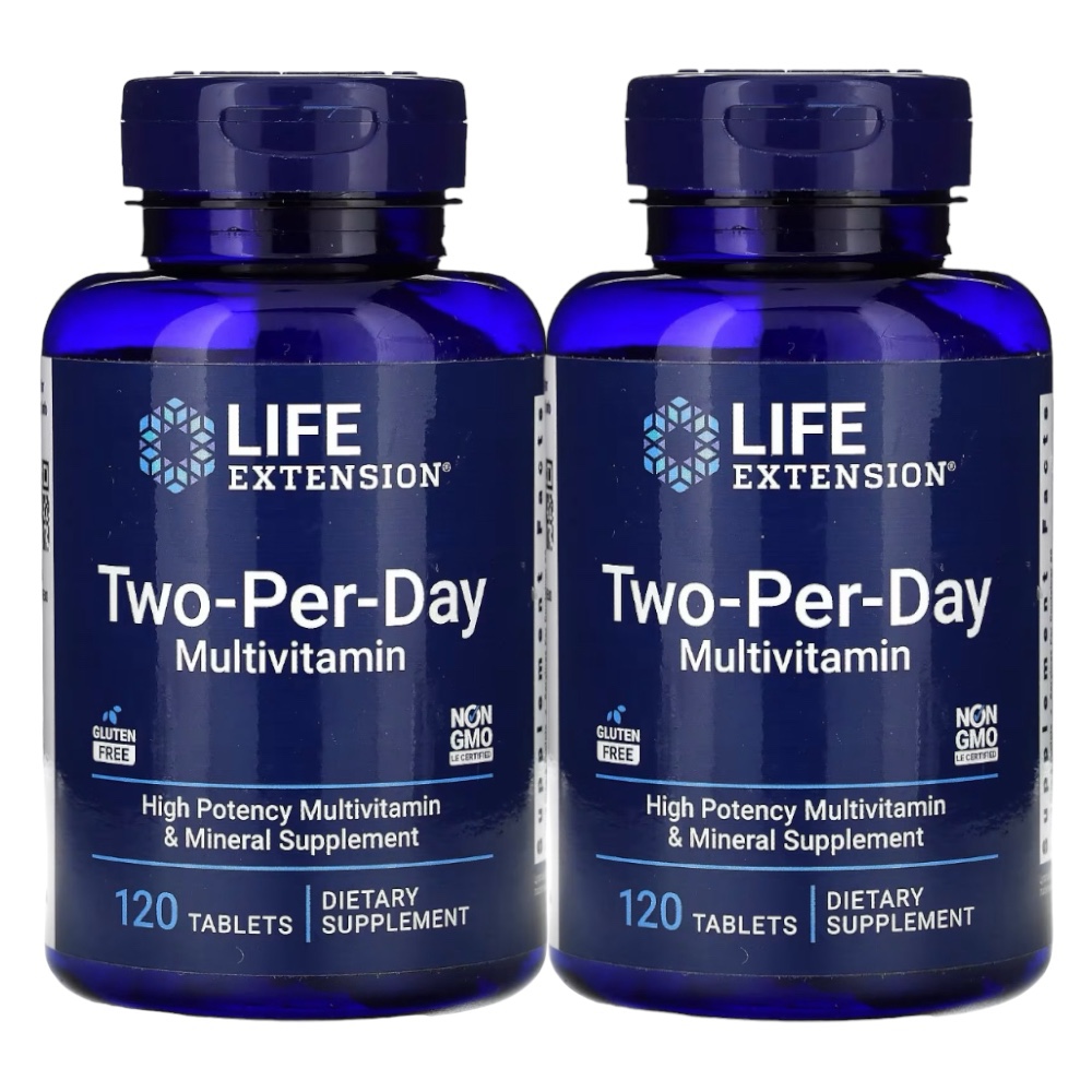 (2개세트) 라이프익스텐션 투 <b>퍼 데이</b> 종합<b>비타민</b> 타블렛 120정