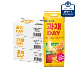 연세우유 과채데이 옐로우 190ml 72팩 과즙 음료 과일 주스