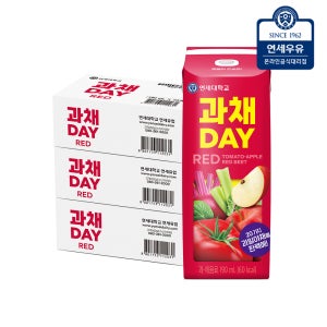 연세우유 과채데이 레드 190ml 72팩 과즙 음료 과일 주스
