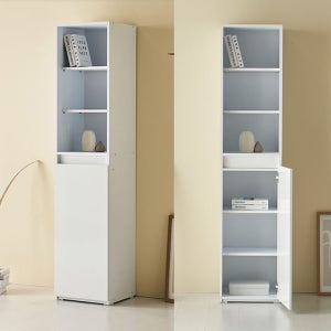 상단오픈 하단 도어 수납장 폭좁은 모서리 작은공간 틈새 40cm