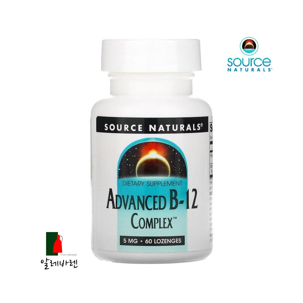 소스내추럴스 비타민<b>B12 컴플렉스 5mg</b> 60정