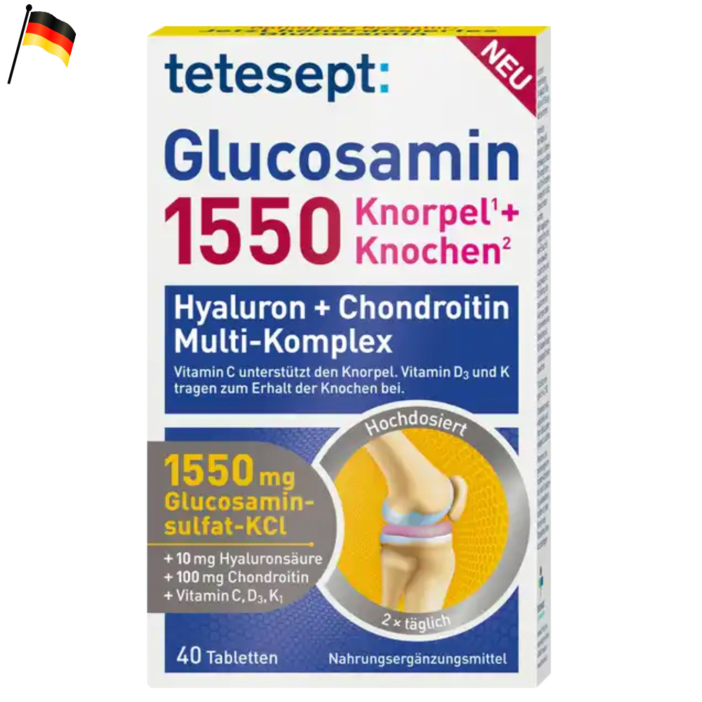 테테셉트 글루코사민 1550 Knorpel +Knochen 정제 40st