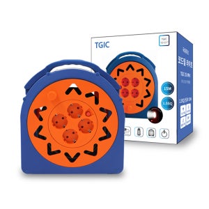 TGIC LED 캠핑릴선 고용량 전선릴 연장선 전기릴선 15m 1.5sq